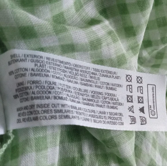 Primark Light Green Checkered Maxi Dress - Picture 7 of 7